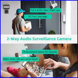 4MP Home Security Camera System Solar Battery Power CCTV Camera 10CH NVR+500GB
