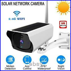 4PC 1080P PTZ Solar Security Camera Outdoor 360° Wireless WiFi Solar Camera CCTV