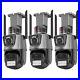 4PCS ICSee WiFi IP Camera Dual Lens FHD CCTV PTZ Home Outdoor Security Cam