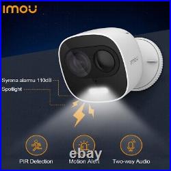 4PCS Imou 2MP CCTV Wifi IP Security Camera IR Siren& Spotlight Home Monitor