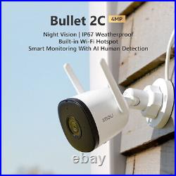 4PCS Imou 4MP IP WiFi Security Camera Home Garden Outdoor CCTV Monitor IR Cam