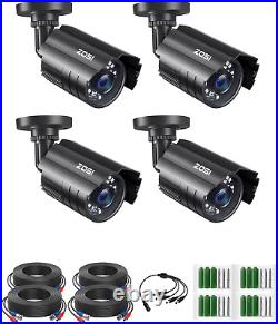 4PK 1920TVL 1080P Security Camera 3.6Mm Lens 2.0MP CCTV Camera Home Security Day