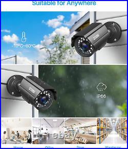 4PK 1920TVL 1080P Security Camera 3.6Mm Lens 2.0MP CCTV Camera Home Security Day