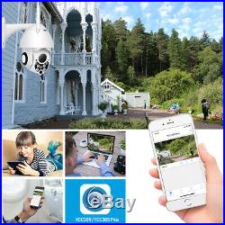 4X Zoom 1080P 360° PTZ Speed Dome CCTV Outdoor Security IP Camera Night Vision