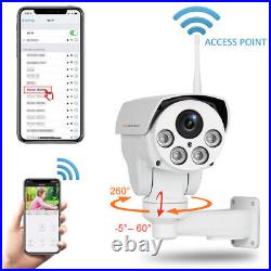 4X Zoom 5MP Wifi IP Camera Wireless Outdoor CCTV HD PTZ Audio Home Security Cam
