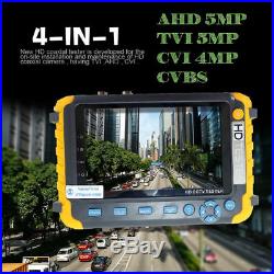 4in1 Tester Monitor TVI CVI AHD VGA CVBS Security CCTV Camera Test 5 HD upto5MP