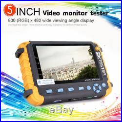 4in1 Tester Monitor TVI CVI AHD VGA CVBS Security CCTV Camera Test 5 HD upto5MP