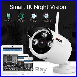 4p Wireless Security Camera System WiFi NVR 720P Camera Night Vision CCTV System