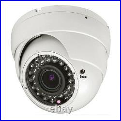 4pcs 1800TVL 2.8-12mm Varifocal 36IR LEDs CCTV Surveillance Security Camera