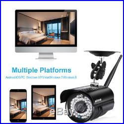 4x 720P Waterproof WLAN Wireleess Security CCTV WiFi IP Camera 1.0 Megapixel US