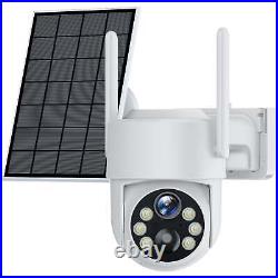 4x Solar Powered Security Camera Wireless Outdoor 4MP WiFi PTZ IP Camera CCTV 2K