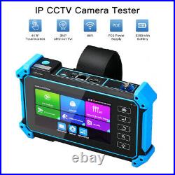 5 inch 8MP CCTV Camera Tester AHD TVI CVI Analog Monitor Security 4K H. 265 PoE