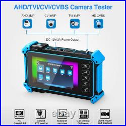 5 inch HD 8MP CCTV Camera Tester AHD CVI TVI CVBS Security Analog Test LCD Video