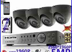 5MP 4K 1960P 1080P CCTV HD IP66 NightVision Outdoor DVR Home Security System Kit