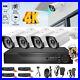 5MP 8CH DVR 1080P FHD Outdoor CCTV Home Security Camera System Kit Night Vision