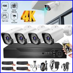 5MP 8CH DVR 1080P FHD Outdoor CCTV Home Security Camera System Kit Night Vision