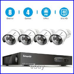 5MP 8CH NVR POE Surveillance Security Camera System IP Camera Outdoor CCTV US