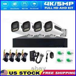 5MP AHD Surveillance System Audio Video CCTV Security Camera 4CH DVR IPC