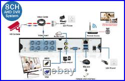 5MP AHD Surveillance System Audio Video CCTV Security Camera 4CH DVR IPC