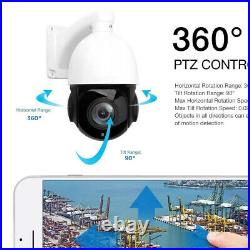 5MP Auto Tracking IP POE PTZ CCTV Security Camera 30x Zoom Outdoor Speed Dome