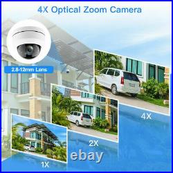 5MP Full HD PTZ IP Camera Outdoor 4X Optical Zoom Mini Speed Dome Cam IP66 H. 265