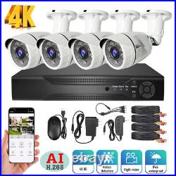 5MP Home Security Camera System with DVD, 8 Channel 8 Camera, 4K Surveillance CCTV