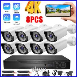 5MP Wired Security Camera System Outdoor 8CH H. 265+ DVR CCTV Wifi DVR Kit Video