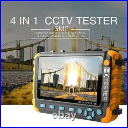 5in 5MP 4 in 1 HD Tester Monitor TVI CVI AHD VGA CVBS CCTV Security Camera 1080P