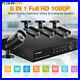 6-In-1 8CH HD 1080P DVR Outdoor Home CCTV Security Camera System Human Detection