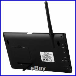 7 LCD 2.4G Quad DVR Wireless Home Security System Night Vision CCTV 4 Camera