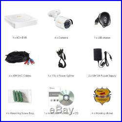 8 Channel 1080p DVR 4 with 2MP Outdoor Bullet CCTV Security Cameras System