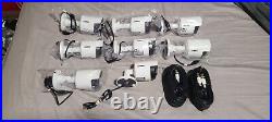 8 Lorex LBV2531 1080p HD MPX Bullet Security Camera's with 2 Extension Cables