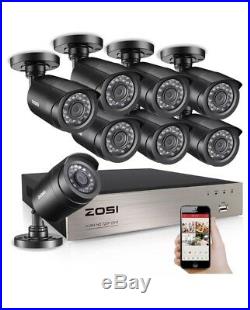 8 Security Camaras HD 1080N Video De Seguridad Para Casas Home 8Ch Vigilancia US