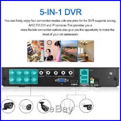 8CH 1080N 5 IN 1 1080P AHD DVR Outdoor 3000TVL 2.0MP CCTV IP Camera Security Kit