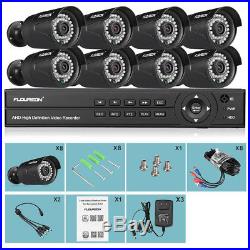 8CH 1080N AHD HDMI DVR 8x 3000TVL HD IR CCTV Video Home Security Camera System