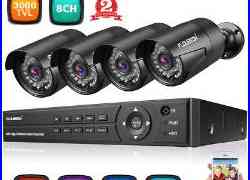 8CH 1080N HDMI CCTV DVR 3000TVL Outdoor Night Video Home Security Camera System