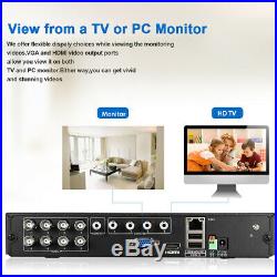 8CH 1080P DVR In/Outdoor Security Camera System CCTV Video Surveillance Kit 1TB