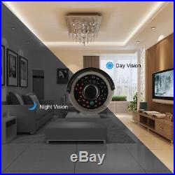 8CH 1080P HD 48V POE NVR 2.0MP IP Camera Audio Record Home Security CCTV System