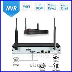 8CH 1080P HD Wireless Home Security Camera System Outdoor NVR 2TB HDD CCTV WIFI