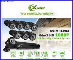 8CH 1080P Security Camera System Outdoor with 1TB Hard Drive