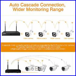 8CH 1080P Wireless CCTV Security Camera System Motion Detection Night Vision New