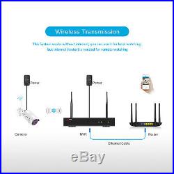 8CH 1080P Wireless Home Security Camera System IP66 CCTV WiFi 2TB HDD Waterproof