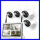 8CH 1080p NVR HD 3MP Outdoor Wireless Security Camera System WIFI IP 12 Monitor