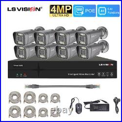 8CH 4MP NVR Outdoor CCTV Security IP Camera System Kit Night Vision with 2TB