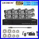 8CH 4MP NVR Outdoor CCTV Security IP Camera System Kit Night Vision with 2TB