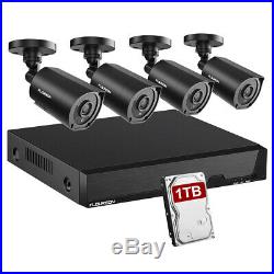 8CH 5 IN 1 DVR Video 3000TVL 1080P Outdoor Night Security Camera CCTV System 1TB