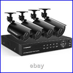 8CH 5-in-1 DVR 1080P Outdoor CCTV 720P Security Camera System Kit Night Vision