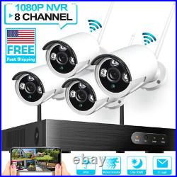 8CH 5MP NVR/DVR WIFI CCTV Wireless Security Camera System Outdoor Night Vision