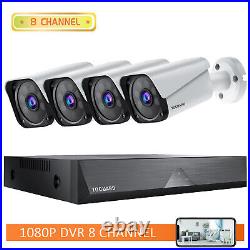 8CH DVR 1080P Security Camera System CCTV Outdoor Home Security 4/8PCS Camera