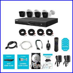 8CH DVR 4xUltra HD 4K 8.3MP IR Outdoor Home Security Camera CCTV System Kit IP67